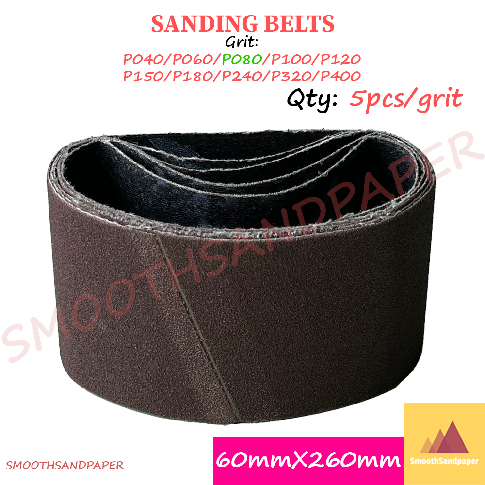 Sandpaper Belts Aluminium Oxide Kertas Pasir 60mmX260mm (2.4"X10.2") 气动拉丝机砂带60*260拉丝打磨砂纸环形抛光机打磨机砂光 image 8