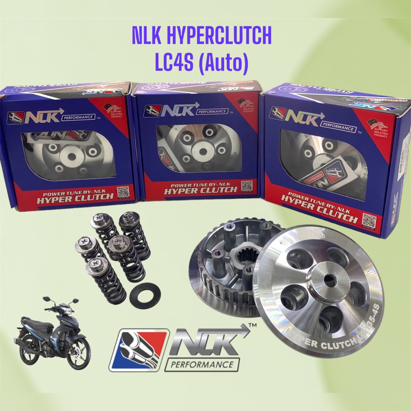 NLK HyperClutch , Clutch Plate Hyper Geeen Y15ZR, RS150, LC135 (4S) 100
