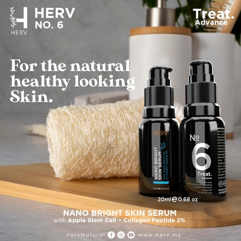 HQ HERV™ Nano Bright Skin Serum | Glowing | Soothing | Moisturising | Brightening | Youth | Anti Aging Oxidant Acne