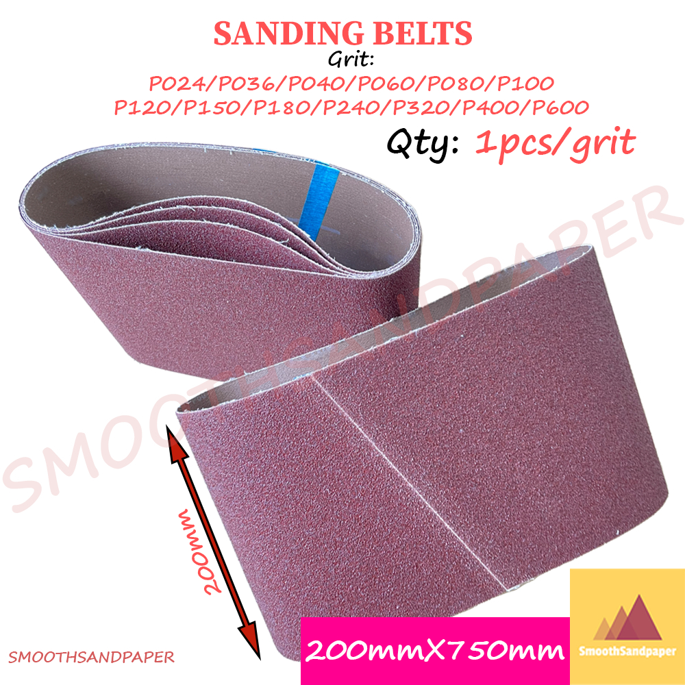 Sanding Belts 200mmX750mm (8"X29.5") Wood Floor Sanding Aluminium Oxide Kertas Pasir 地板抛光砂带200*750 image 2