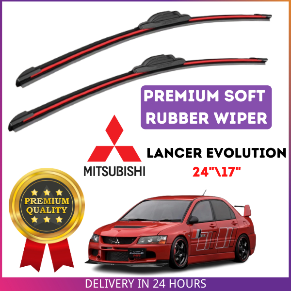 Mitsubishi Lancer EVO VII VIII IX X PREMIUM SOFT RUBBER WIPER BLADE