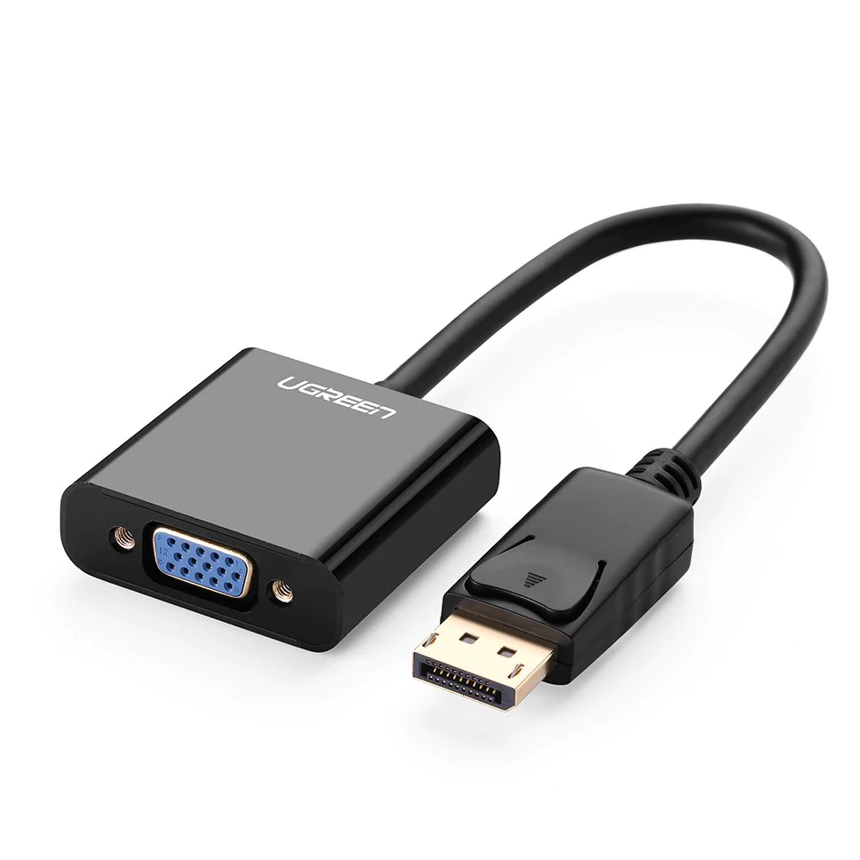UGREEN DISPLAY PORT DP MALE TO VGA FEMALE CONVERTER ADAPTER WITH SUPPORT 1920*1080 @60HZ (UG-DP109-2