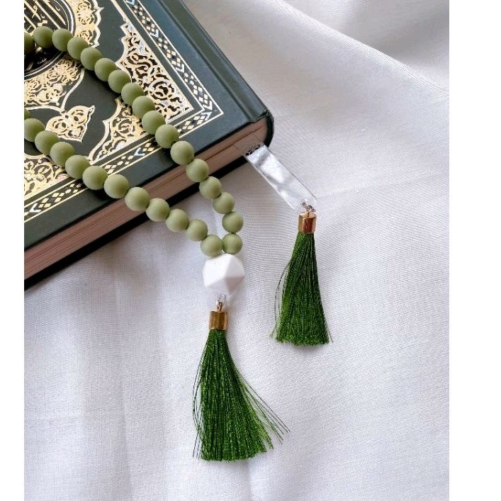 Ramadan Gift Set Tasbih & Quranmark | Quran Tag Penanda Al Quran Penunjuk Quran Islamic Bookmark