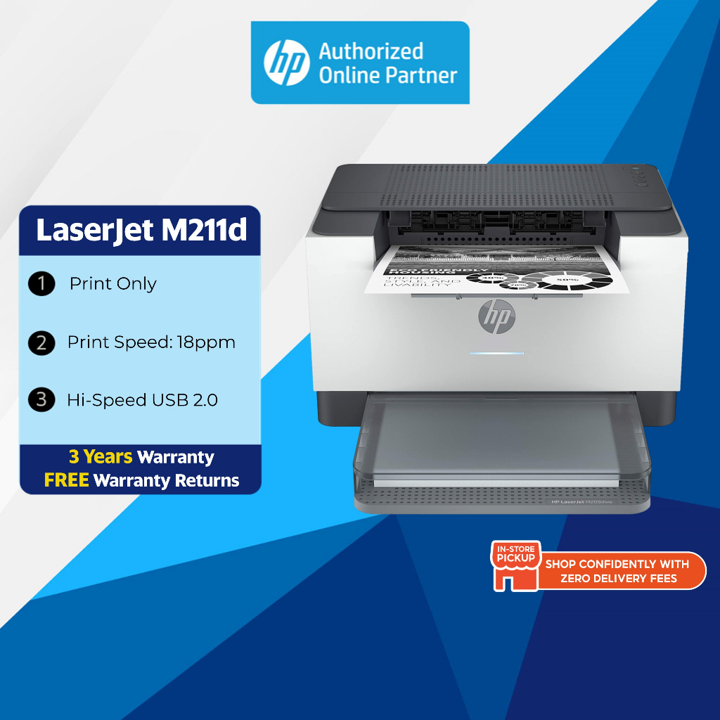 Encadenar simpático Al borde HP LaserJet Printer M211d/ M211dw (Wireless) - Fastest 2-sided Printing, Up  to 29ppm [Upgrade from M102w] | Shopee Malaysia