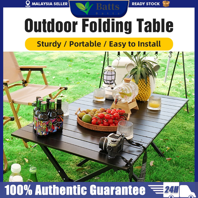 Foldable Camping Table Foldable Aluminum Table 90/120CM Portable ...