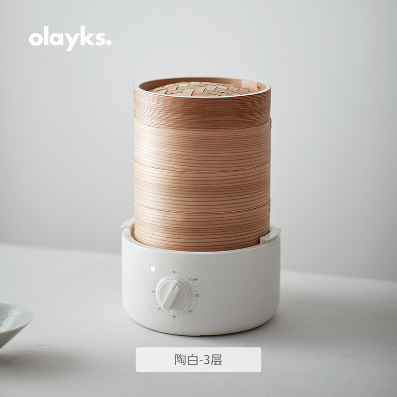 Olayks bamboo cage electric steamer multi-functional household electric steamer automatic breakfast machine steaming ste