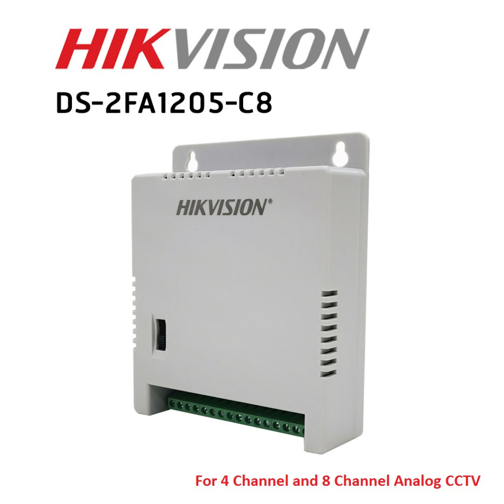 12V 5A Hikvision DS2FA1205C8 Power Supply For 4 and 8 Channel CCTV