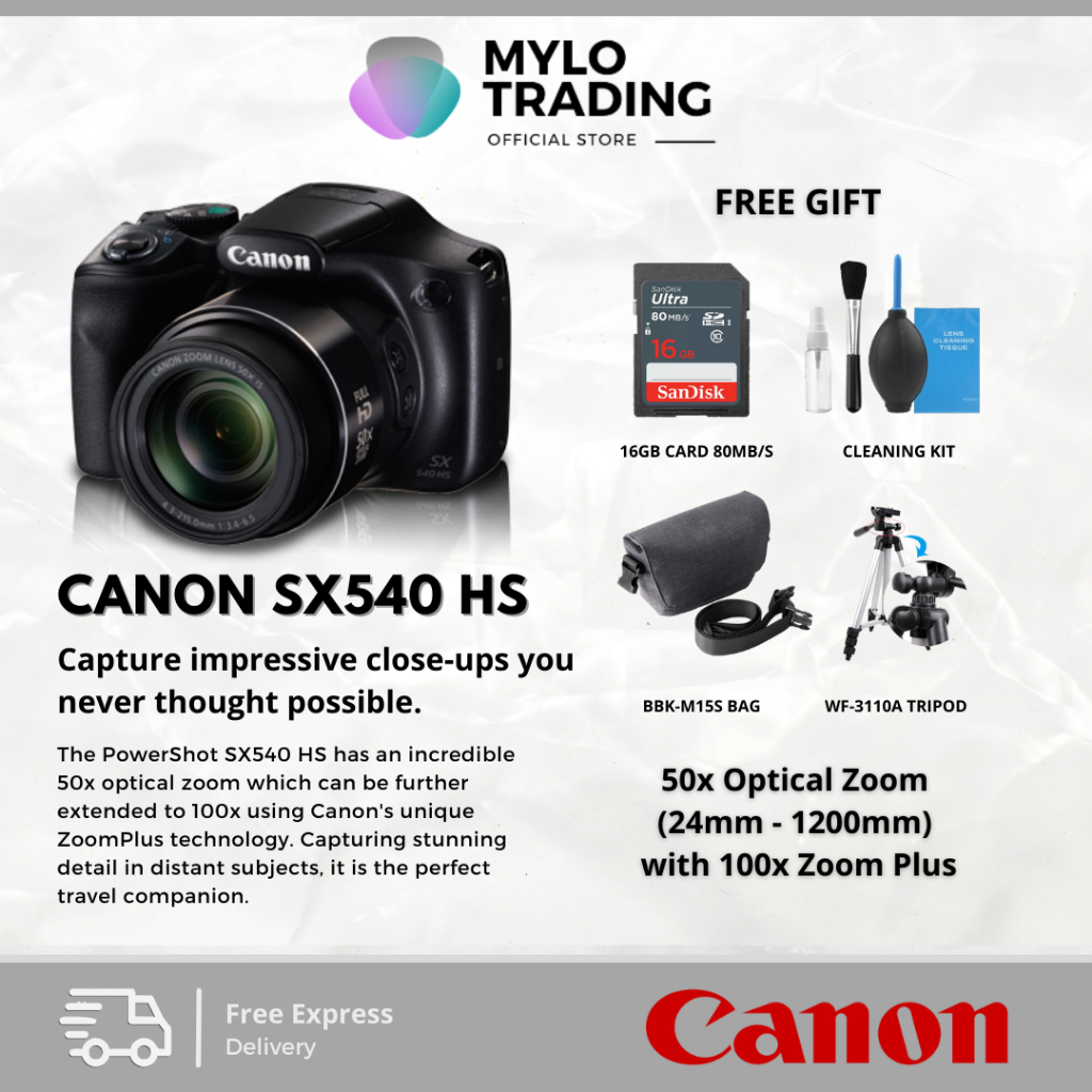 importeren verkwistend Ligatie Canon PowerShot SX540HS & SX540 HS & SX430 IS Point & Shoot Digital Camera  | Shopee Malaysia