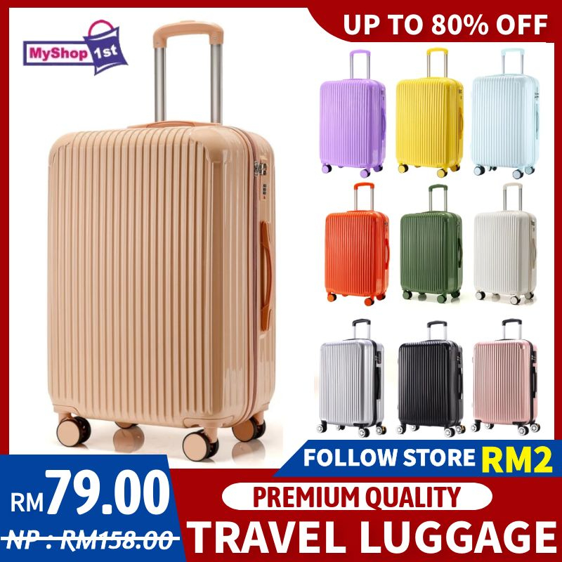 [PREMIUM] Bagasi Bag ABS+PC HARDCASE TRAVEL LUGGAGE SETS SUITCASES BAGASI TRAVEL 20 INCH & 24 INCH & 26 INCH