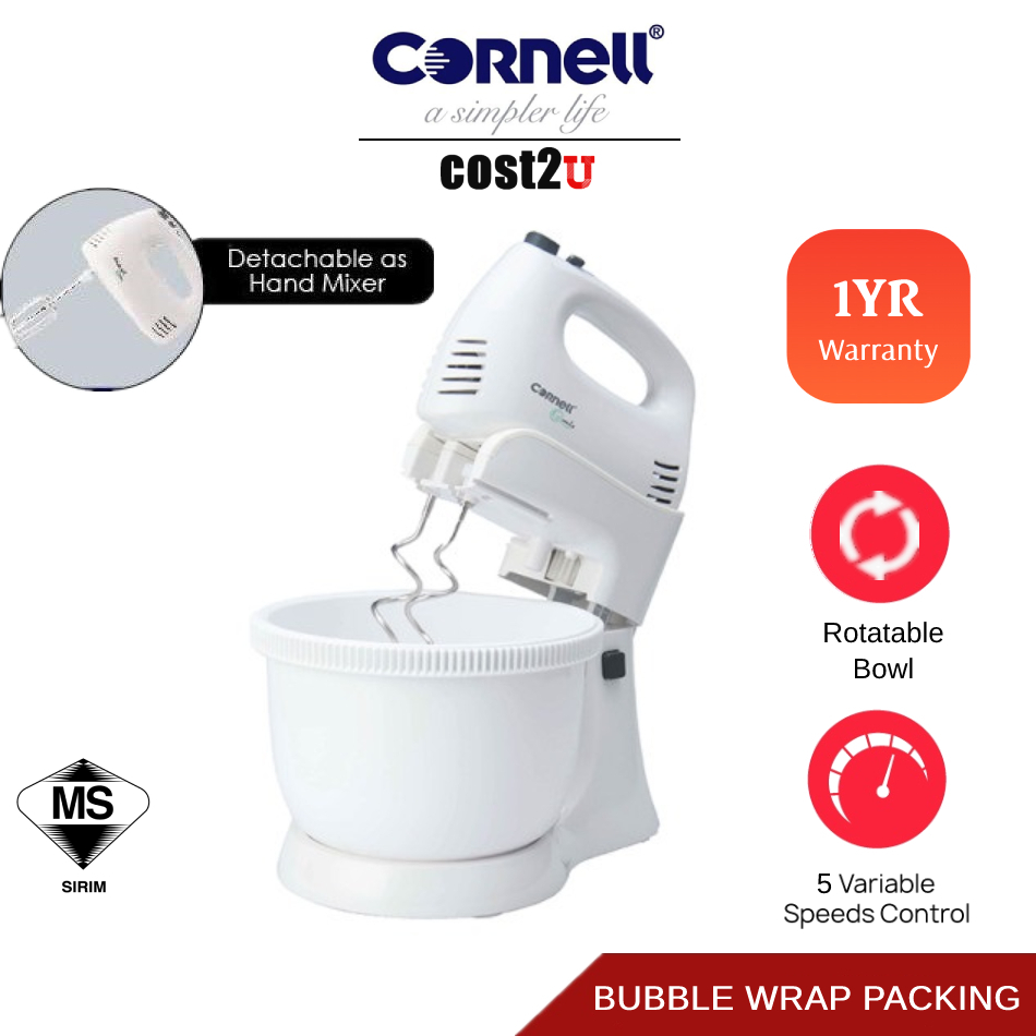 [Bubble Packing] Cornell 3.5L Detachable Stand Mixer | CSM-S8008HP Hand Mixer Blender Pengadun Berdiri 搅拌机