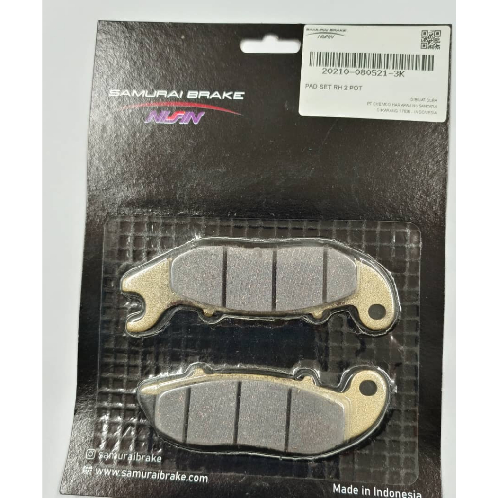 Original Samurai Brake Nissin Brake Pad 2 Pot / 4 Pot Disc Pad Ready