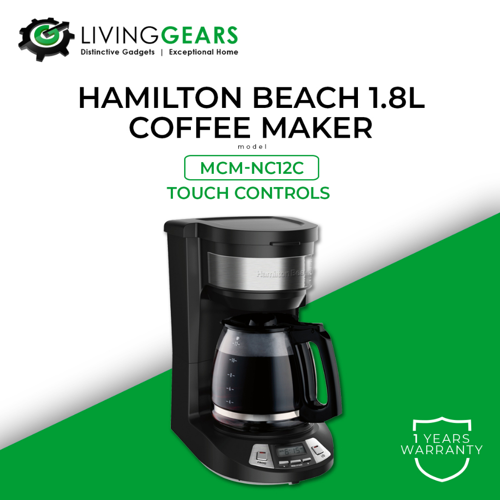 Hamilton Beach Programmable Coffee Maker 1.8L/12 Cups (46290A) Shopee Malaysia