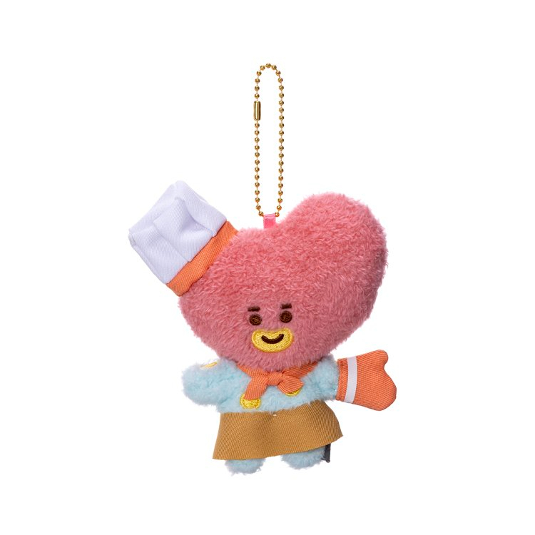 BTS BT21 KITCHEN Plush Mascot Keychain TATA Line Friends Official 2023