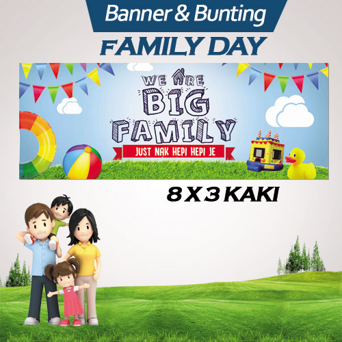 Banner/bunting Design Graphic Ready Made Hari Keluarga Family Day Jimat ...