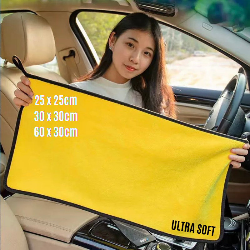 【Microfiber Towel for Car Wash】Car Cleaning Towel Kain Microfiber Kereta 洗车毛巾吸水布