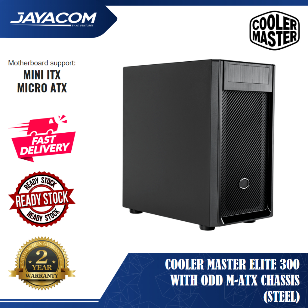 Cooler Master Elite 300 (Steel) With ODD M-ATX Chassis | Shopee Malaysia