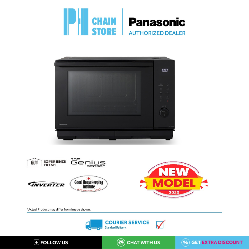 PANASONIC NN-DS59NBMPQ 27L INVERTER PURE STEAM DOUBLE HEATER MICROWAVE OVEN