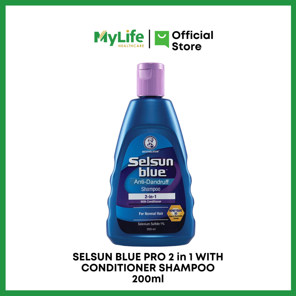 SELSUN BLUE PRO 2 in 1 WITH CONDITIONER SHAMPOO 200ML