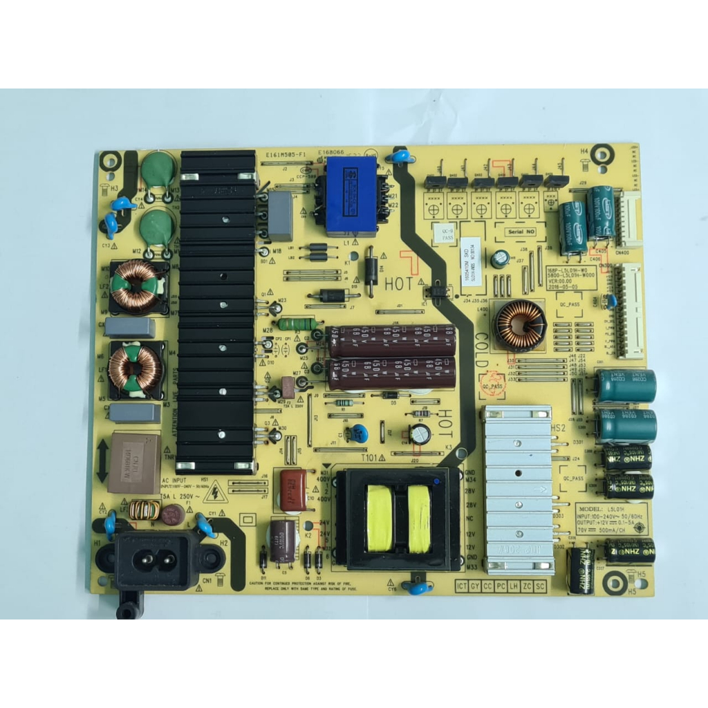 PANASINIC TV POWER BOARD TH-49DX400K Power Board 168P-L5L01H-W0 5800-L5L01H-W000 (1X 176)