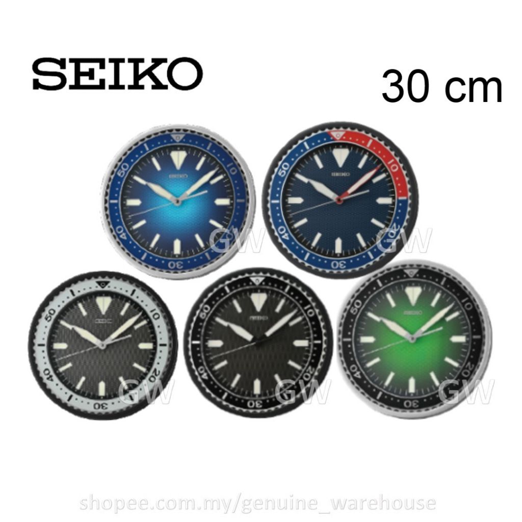 100% ORIGINAL SEIKO Lumibrite Diver Quiet Sweep Analogue Wall Clock QXA791  [Jam Dinding] | Shopee Malaysia