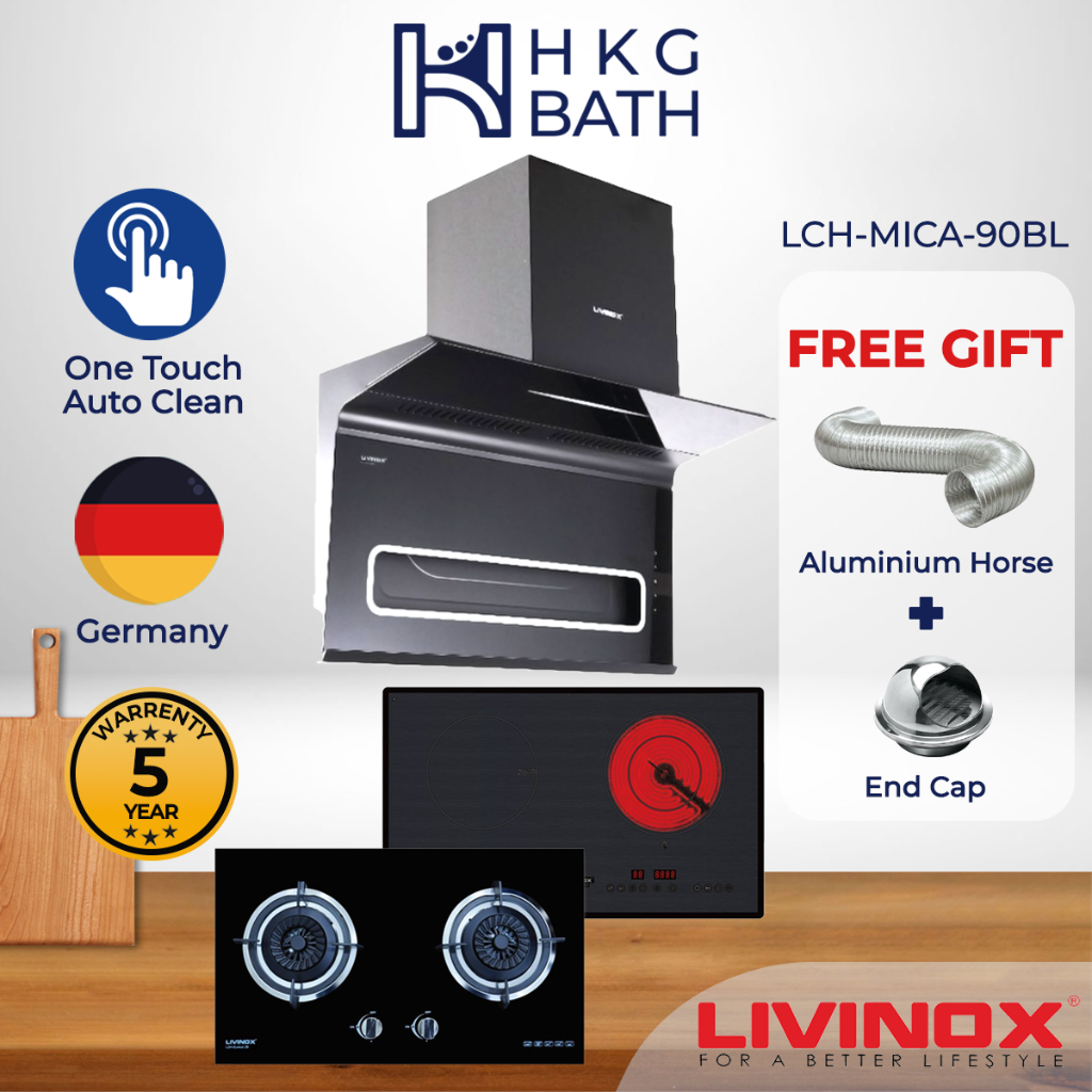 livinox cooker hood lch mica 90bl