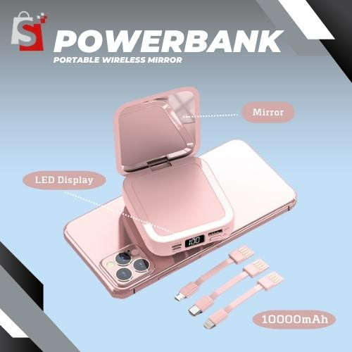 【SHOPLUS】10000mAh Portable Mini Wireless Power Bank LED Digital External Battery Poverbank Phone Charger Powerbank ES886