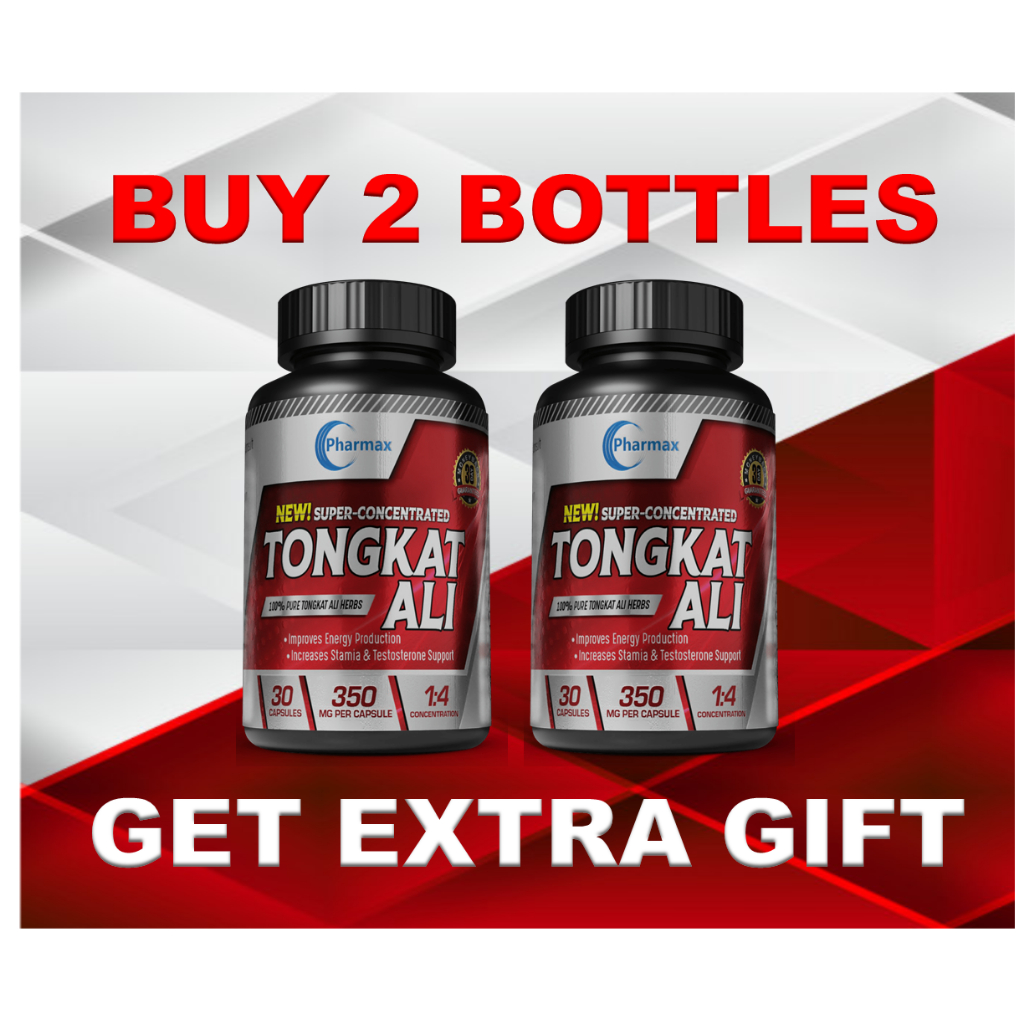TONGKAT ALI BATIN BOOSTER PHARMAX 30CAPS  WITH EXTRA GIFT ! TONGKAT ALI PURE 100% !
