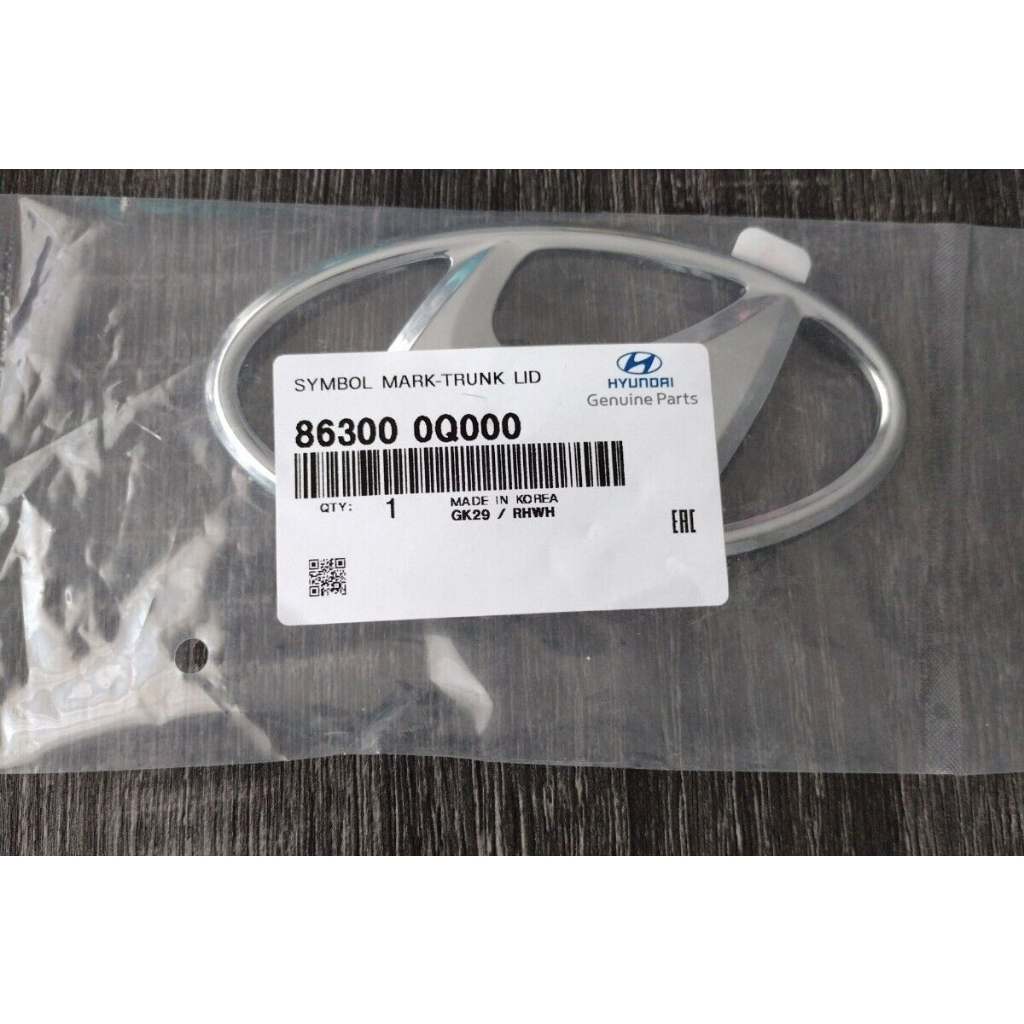 NAME PLATE / BONNET LOGO REAR GENUINE PART (ORIGINAL) HYUNDAI SONATA YF ...