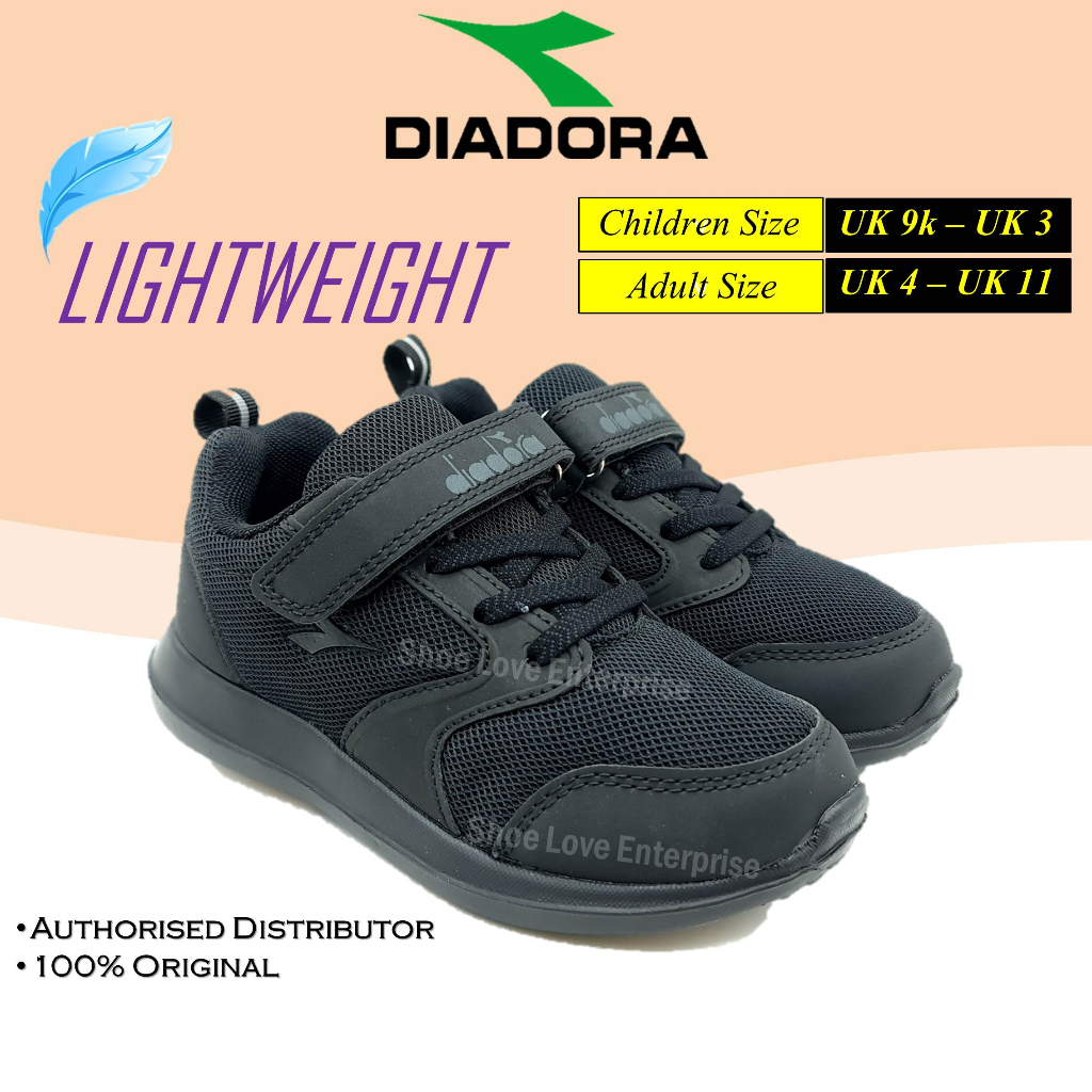 ??READY STOCK?? KASUT SEKOLAH HITAM DIADORA ORIGINAL BLACK SCHOOL SHOE SCHOOL DC6121 DC6108JB 学校鞋