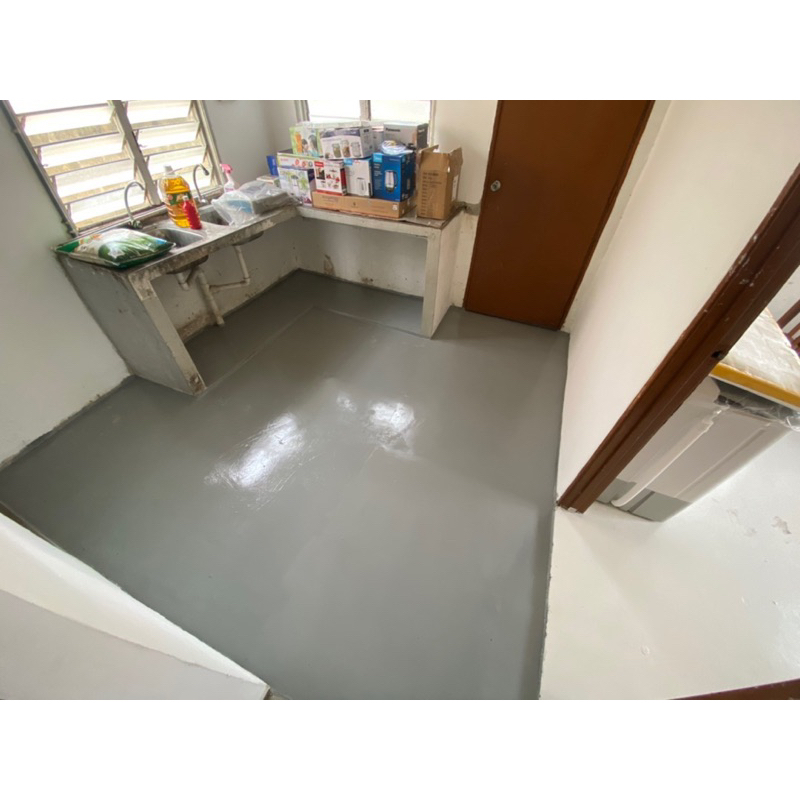 YAY PAINT 1L // 5L  Matte Gloss Epoxy Floor Paint Cat Lantai Simen & Tile  Epoxy Coating Waterproof Cat Epoxy Industri