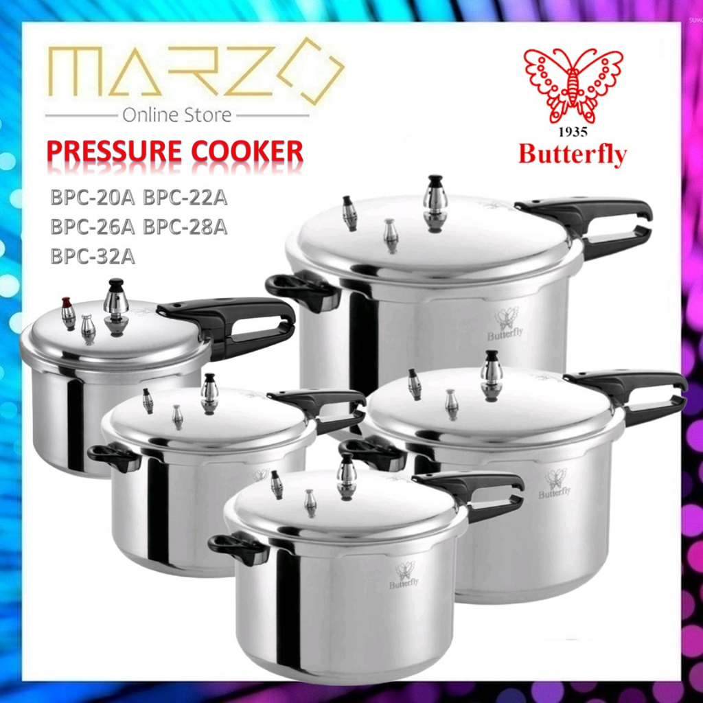 Butterfly Pressure Cooker BPC 20A 22A 26A 28A 32A / Periuk Tekanan BPC26A BPC20A BPC26A BPC28A BPC32A