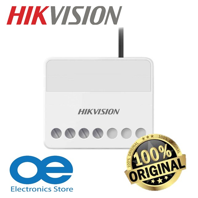 HIKVISION DS-PM1-O1H-WB AX Pro Wireless 433MHz 2 Way Communication, AES-128 Encryption Wall Switch