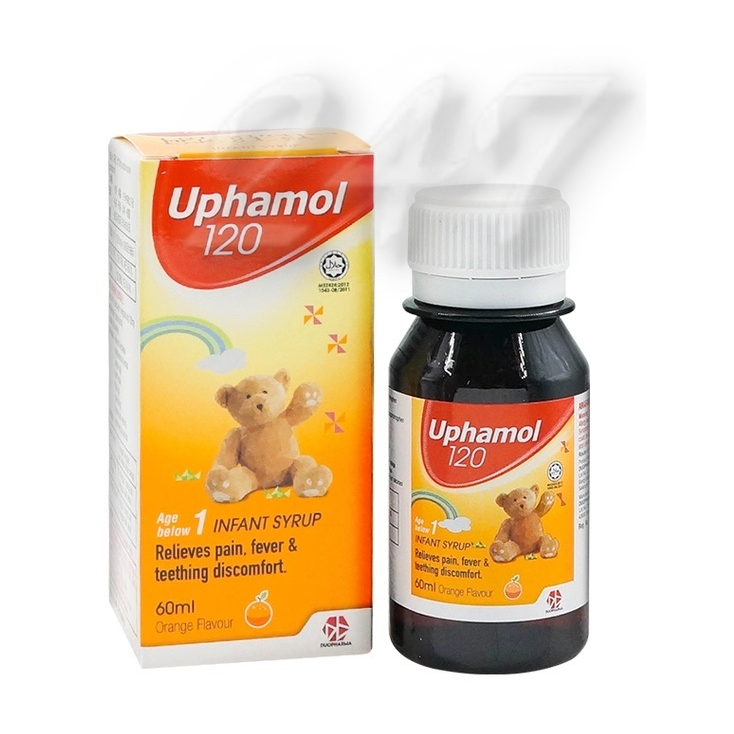 Uphamol 120 60ml (orange flavour - Infant Paracetamol Syrup) | Shopee ...