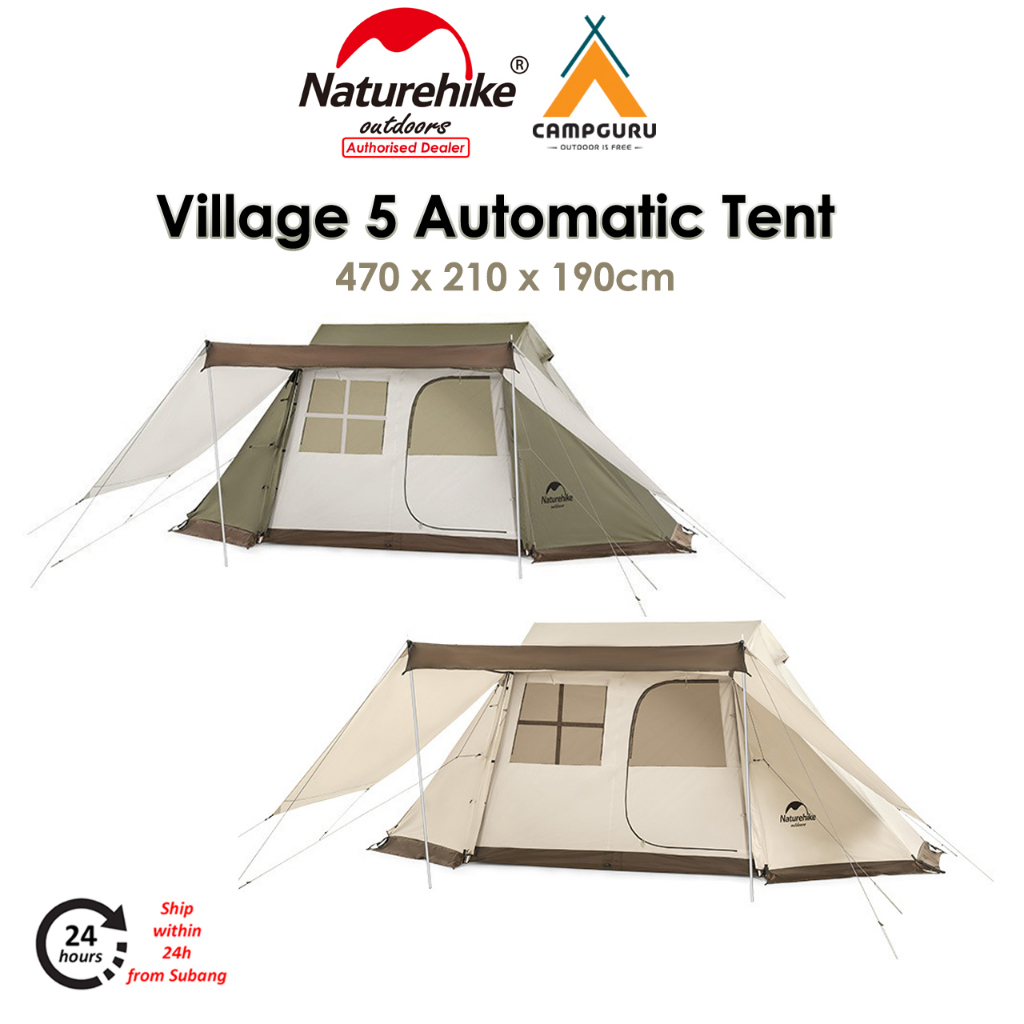 アウトドア テント/タープ Naturehike Upgrade Village 5 Three-Doors Automatic Camping Tent 