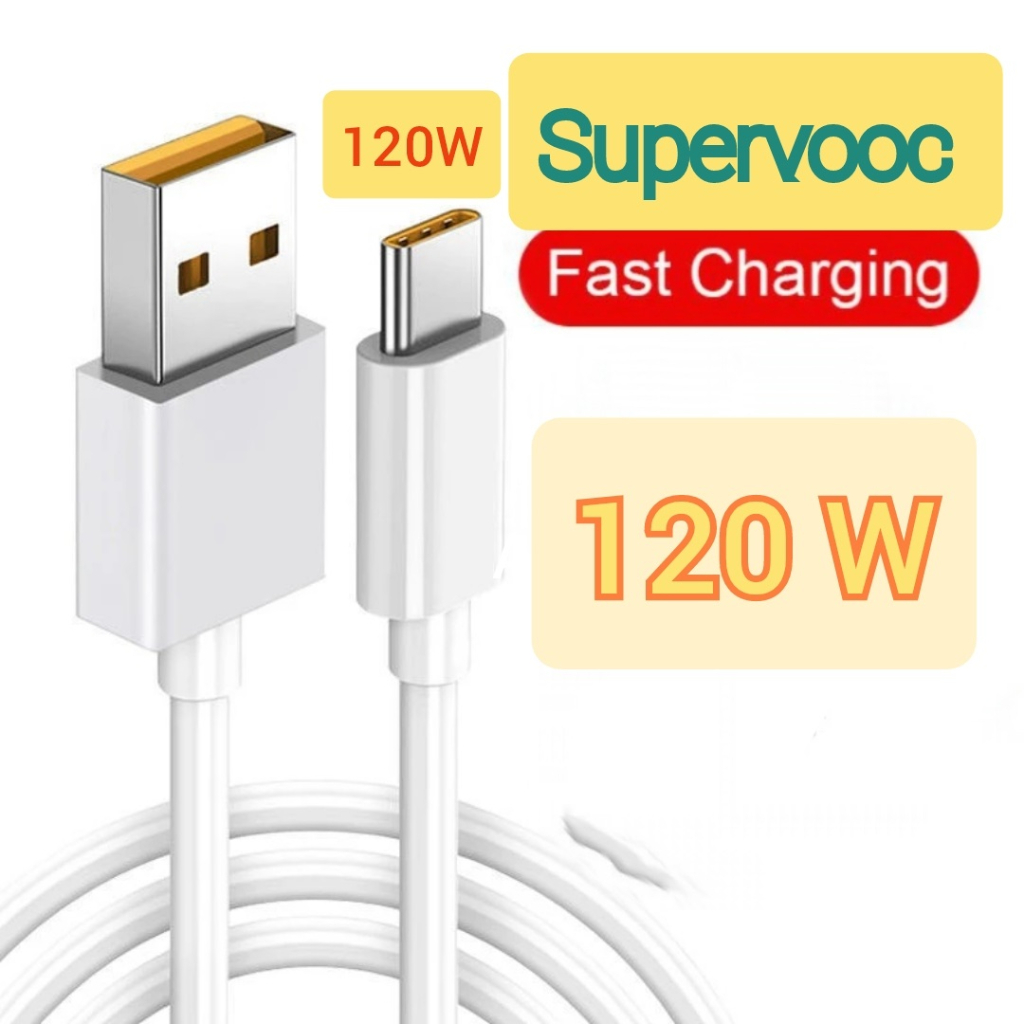 120W For REALME 5A Vooc SUPERVOOC Fast CHARGING MICRO USB & TYPE C & 20WATT CHARGER ONE SET