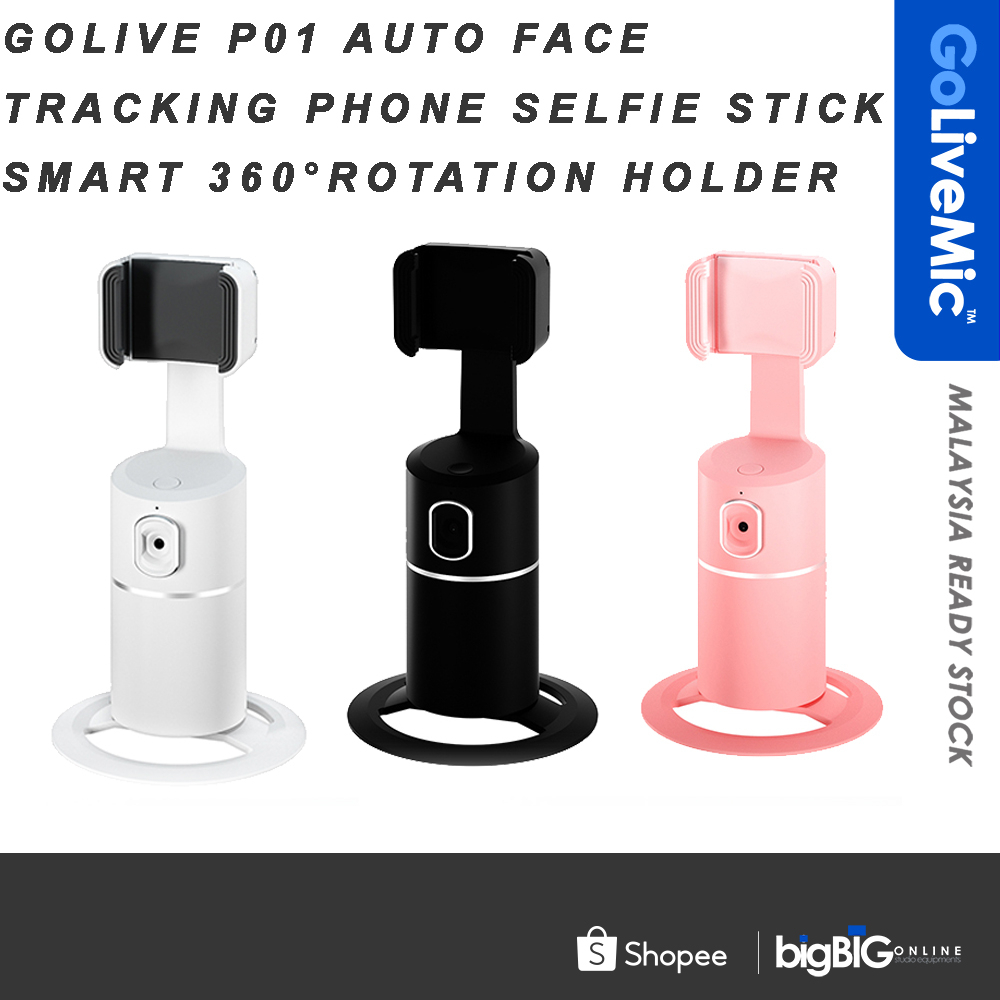 GoliveMic BOBOT P01 Auto Face Tracking Phone selfie stick Smart 360°rotation holder