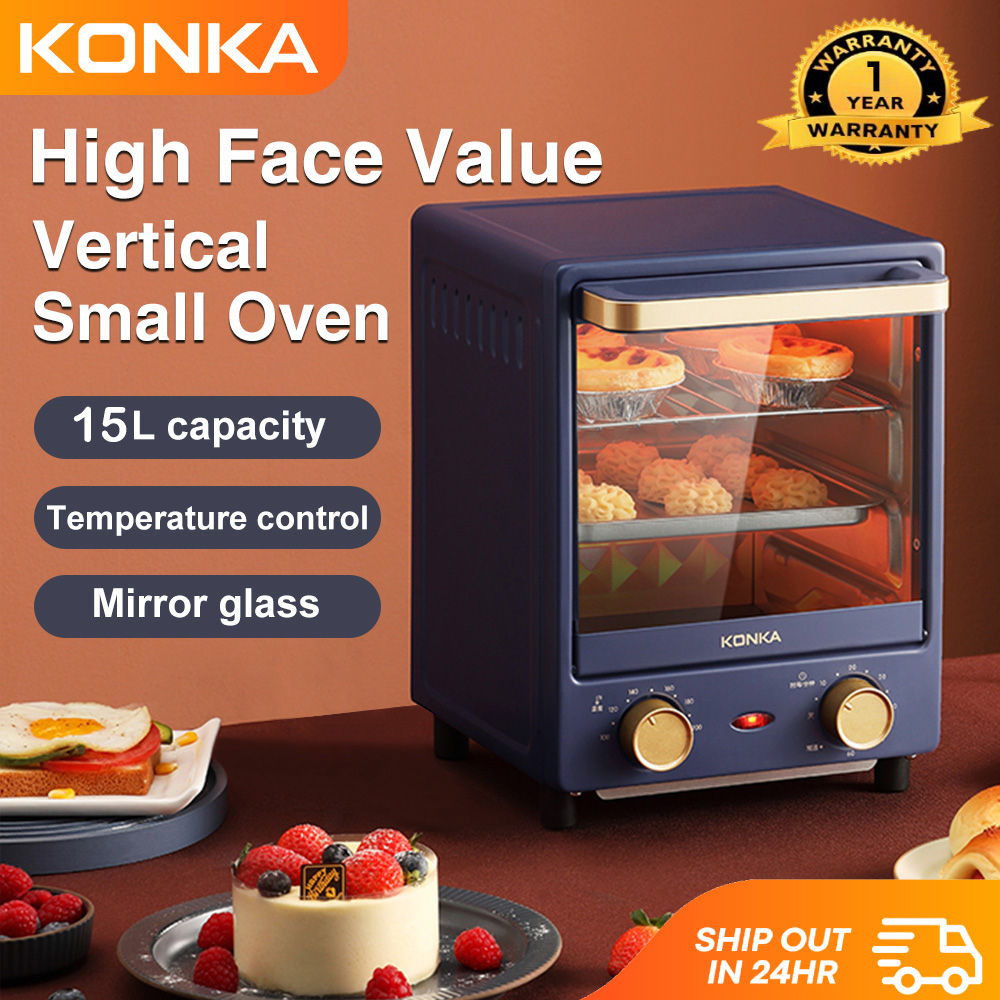 KONKA 15L Electric Oven Multi-function Automatic Oven Vertical Household Baking Integrated Oven