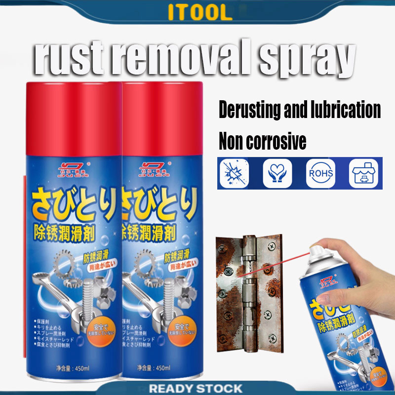 ITOOL Ready Stock 450ml Rust removal spray Easy To Apply Rust Stain