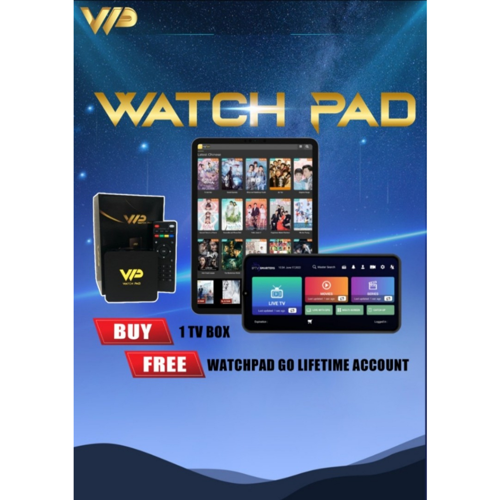 READY STOCK KL Watchpad 4K HD Android Box / Smart Tv Box