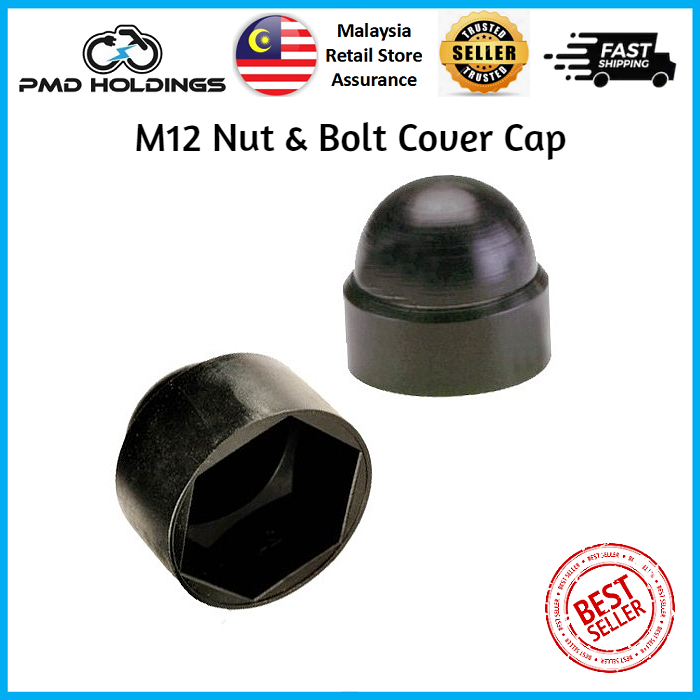 ✔Ready Stock✔ M12 Nut & Bolt Protective Cover Cap Hexagon Plastic Dome Exposed Weather Protection