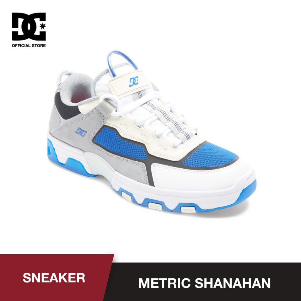 DC Men Metric Shanahan Shoes - Grey/White/Blue