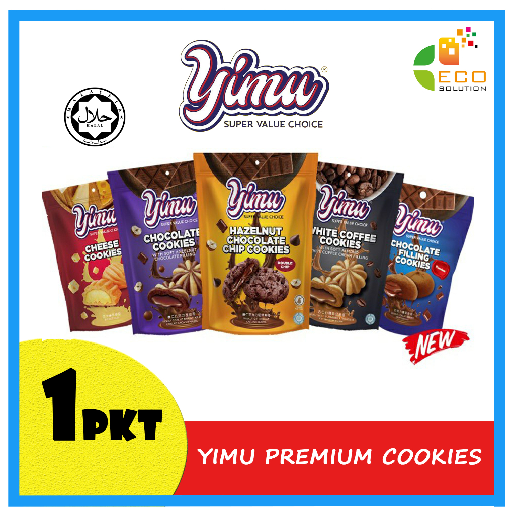 Yimu Premium Cookies 70/80g (Chocolate/White Coffee/Hazelnut/Cheese)