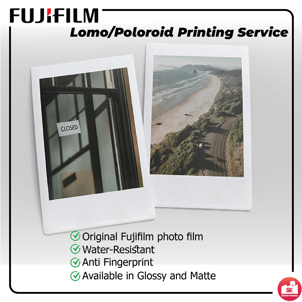 Lomo card Poloroid Printing service Instax Photo film Service Cuci Gambar