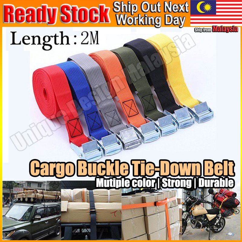 1M 2M 3M 6M Buckle Tie Down Belt Cargo Straps for Car Motorcycle Bike With Metal Buckle Tow Rope Strong Ratchet Luggage