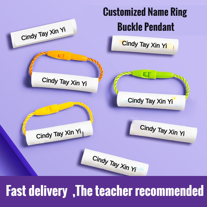 Waterproof Baby Shoe Bag Name Sticker Customize Names Ring Shoes Ring