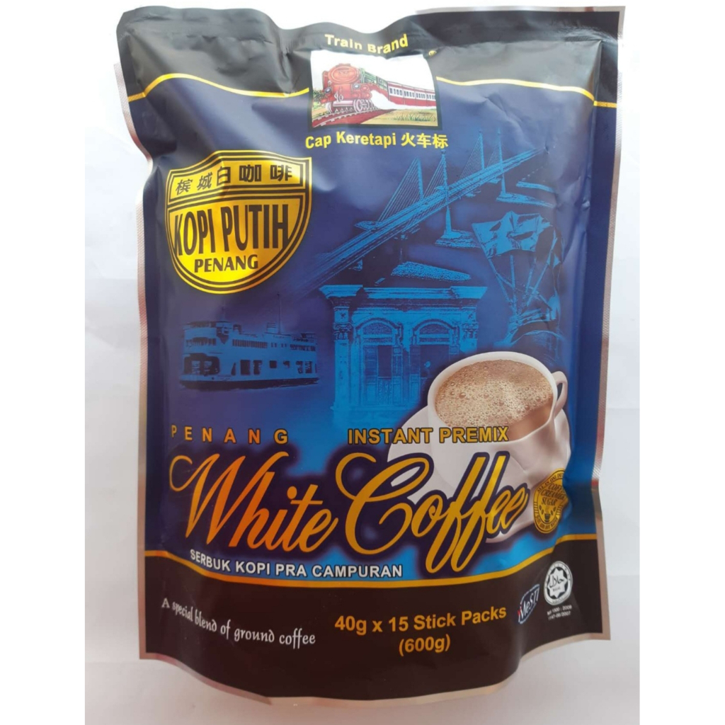 Train Brand Penang White Coffee  槟城白咖啡【Cap Keretapi】火车标 (40g x 15's)