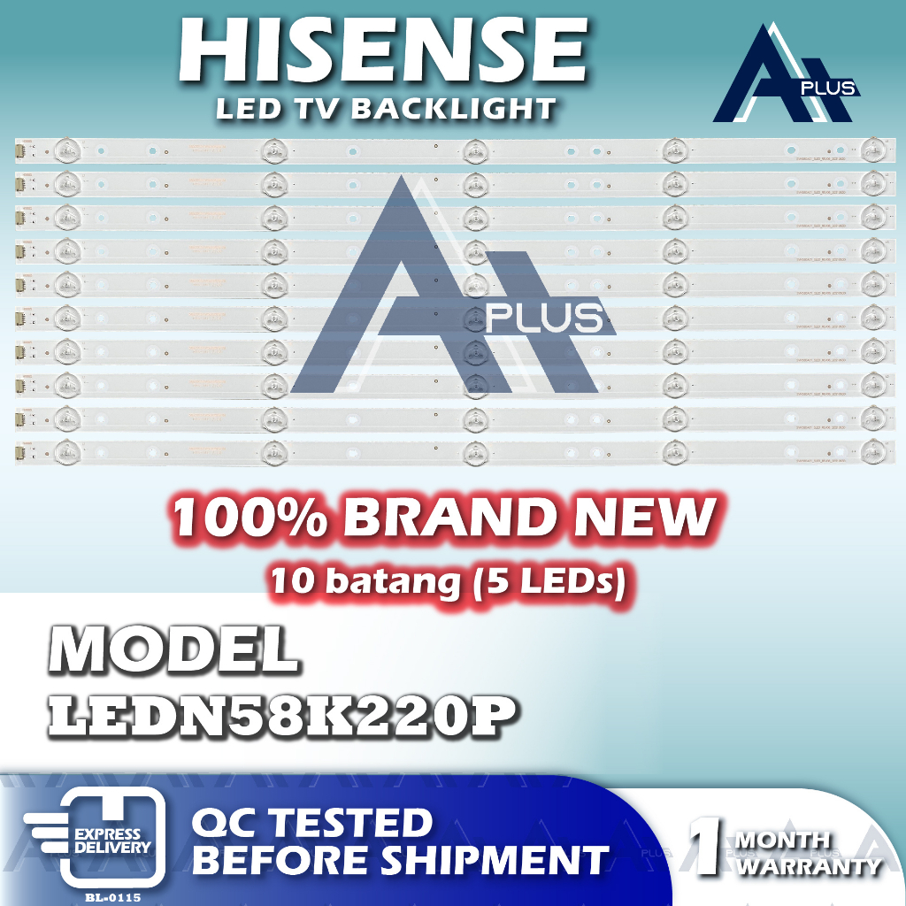 LEDN58K220P HISENSE 58" LED TV Backlight 58 INCH Lampu TV LEDN58K220 LED-N58K220P 58K220P