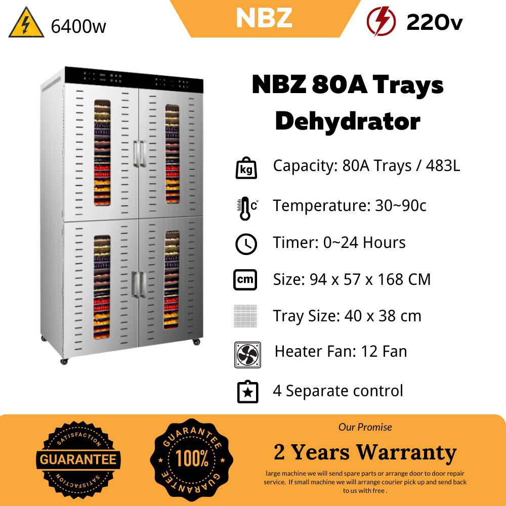 NBZ 80A Trays Dehydrator Machine Food Dehydrator Machine food dryer dehydrator dehydrated Mesin pengering makanan 风干机