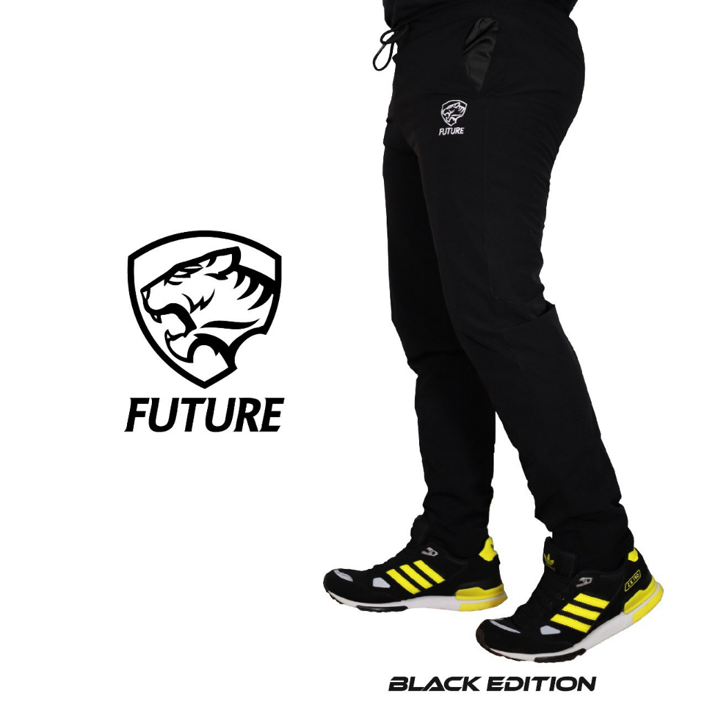 FUTURE BLACK (PLAIN) M-10XL Tracksuit Unisex Track Pants Plus Size Sport Pants Seluar Tracksuit Lelaki Wanita