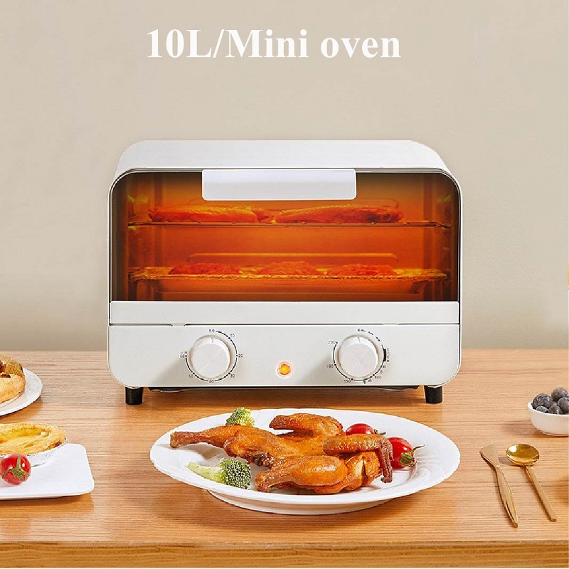 10L Mini Baker Oven Baking Grill Barbecue Roaster Toaster Dehydrator Fruit Dryer Fryer Multifunction Ketuhar  Elektrik烤箱